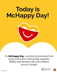 McHappy Day Canada: A Day to Support Kids in Need
