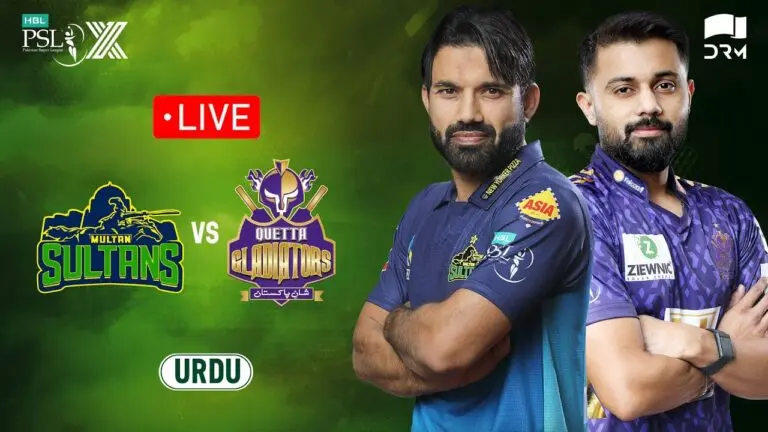 Exciting Clash: Multan Sultans vs Quetta Gladiators in PSL 2023