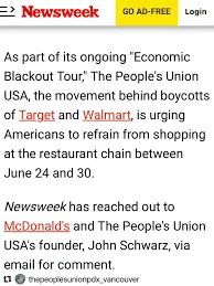 Increasing Support for the McDonald’s Boycott