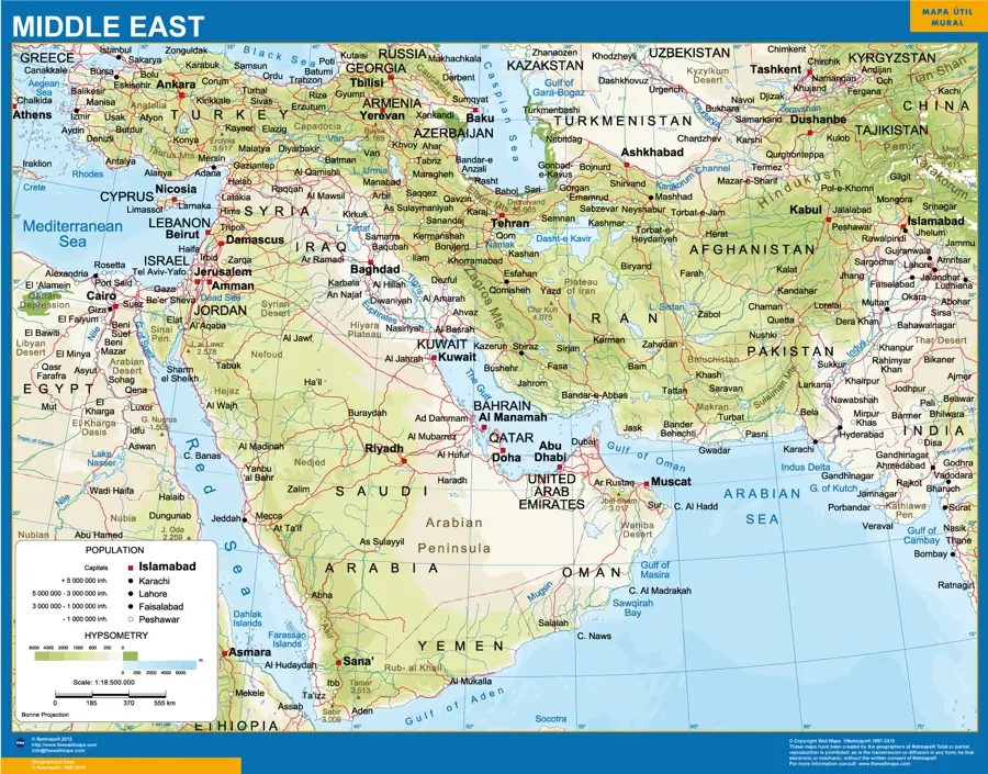 The Importance of the Middle East Map in Current Affairs image 1