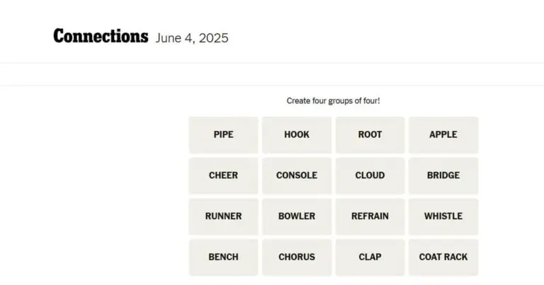 Hints for NYT Connections on June 4: Boost Your Game!
