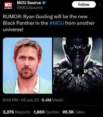 Ryan Gosling’s Potential Role in Black Panther: What We Know