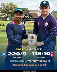 Scotland vs Nepal: An Exciting T20 Encounter