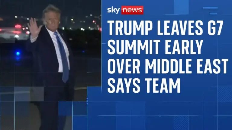 Trump’s Early Departure from G7: Implications and Reactions