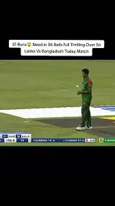 Understanding Ban vs SL: The Cricketing Showdown