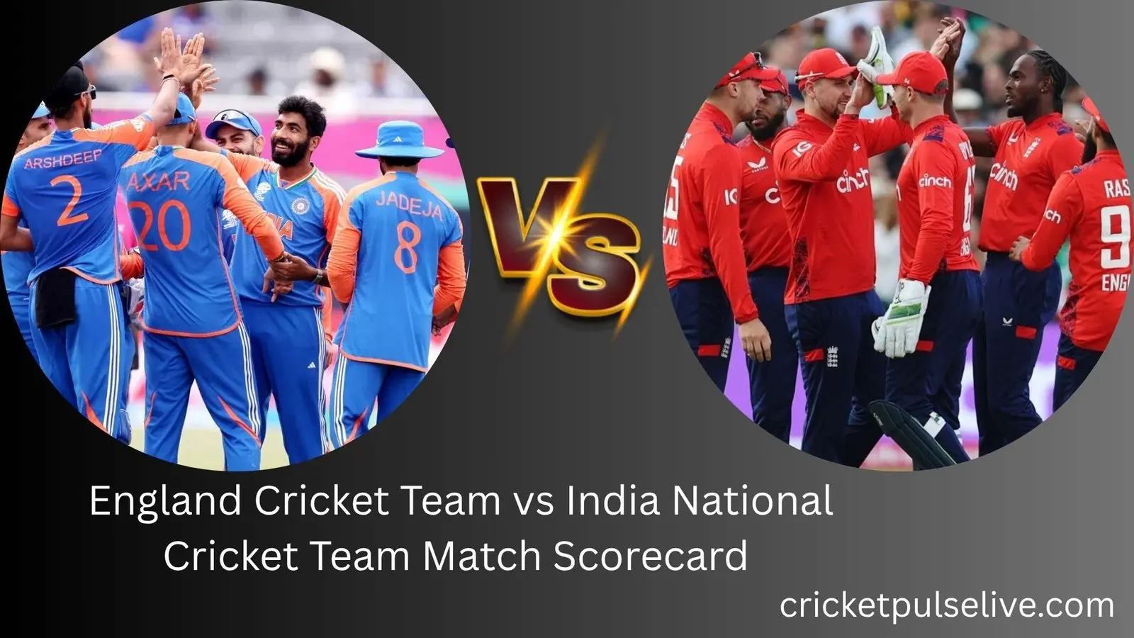 Scorecard of England vs India National Cricket Team Match image 1
