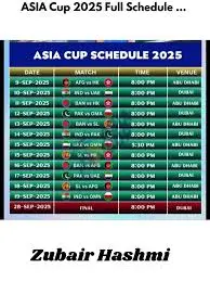 2023 Asia Cup Schedule: Key Matches and Insights