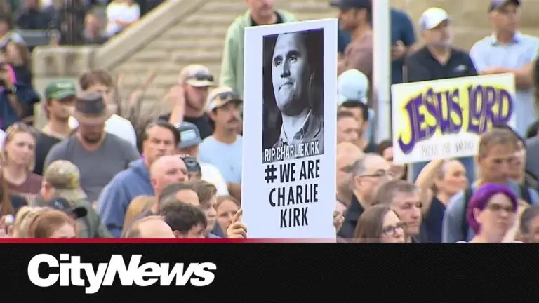 Community Gathers for Charlie Kirk Vigil in Calgary image 1