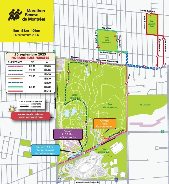 Parcours du Marathon de Montréal 2025 : Tout Ce Que Vous Devez Savoir