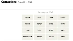 Hints for NYT Connections Game on August 31