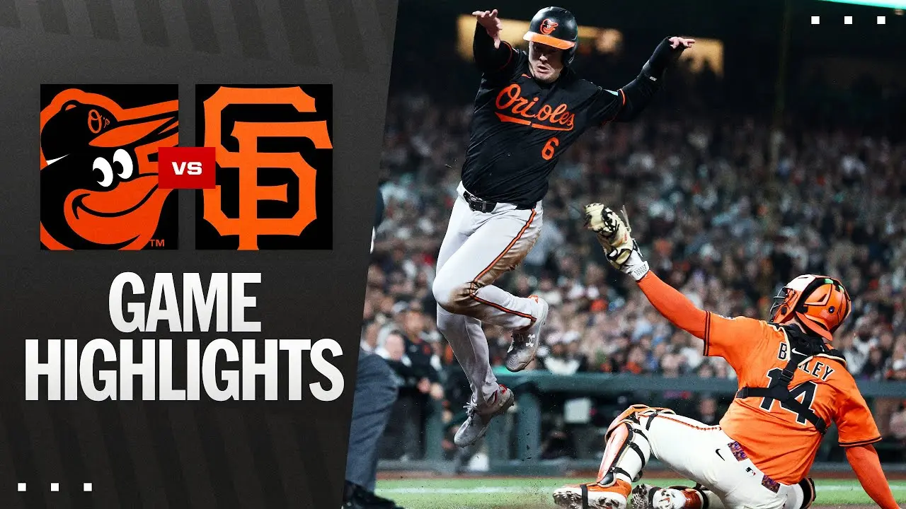 Highlights of the Orioles vs Giants Showdown image 1