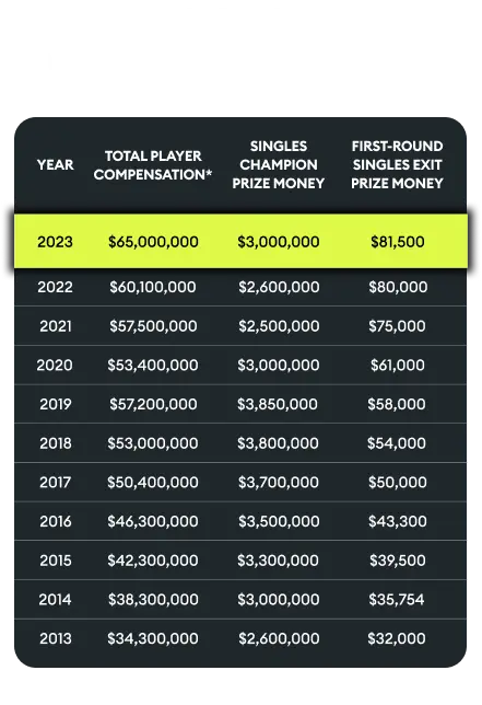 Understanding the 2023 US Open Prize Money Distribution image 1