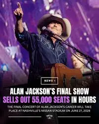 Alan Jackson’s Last Concert: A Memorable Goodbye to Fans