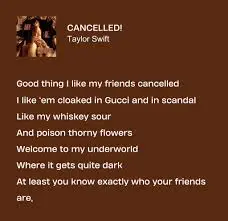 The Impact of Cancelled Taylor Swift Lyrics image 1