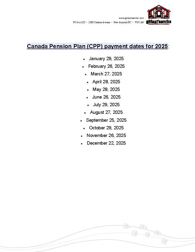 Understanding CPP Payment Dates for 2025 image 1