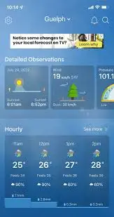 Current Weather and Forecast for Guelph image 1