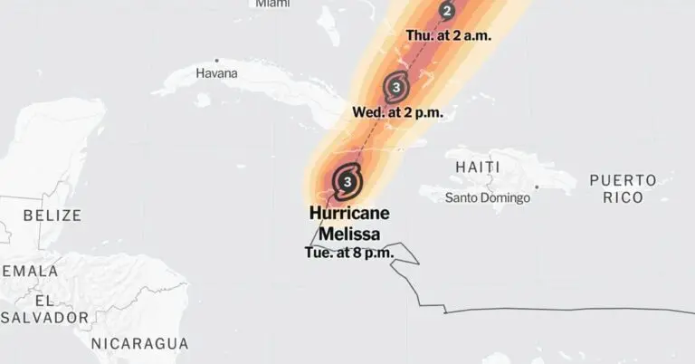 Live Tracking: Hurricane Melissa’s Impact and Path