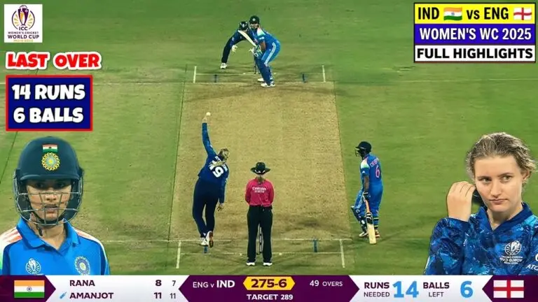 Recent Match Highlights: Ind W vs Eng W