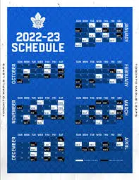 Complete Toronto Maple Leafs Schedule for 2023-2024 Season