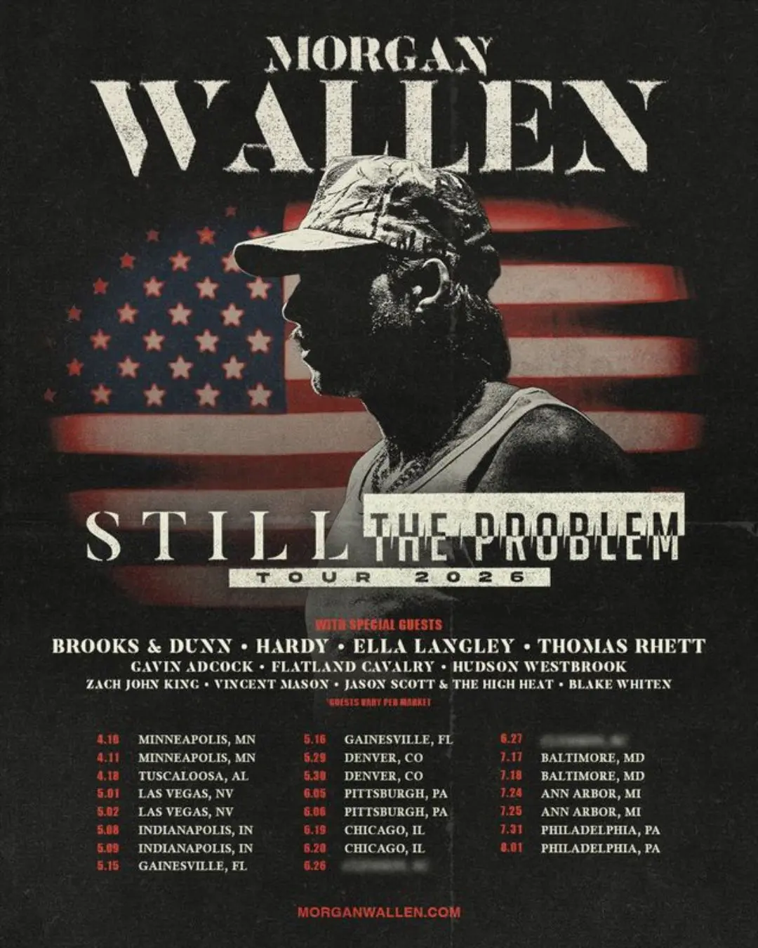 Morgan Wallen Tour Dates for 2026: What Fans Can Expect