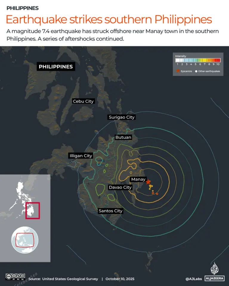 Earthquake in the Philippines Today Triggers Tsunami Warnings image 1