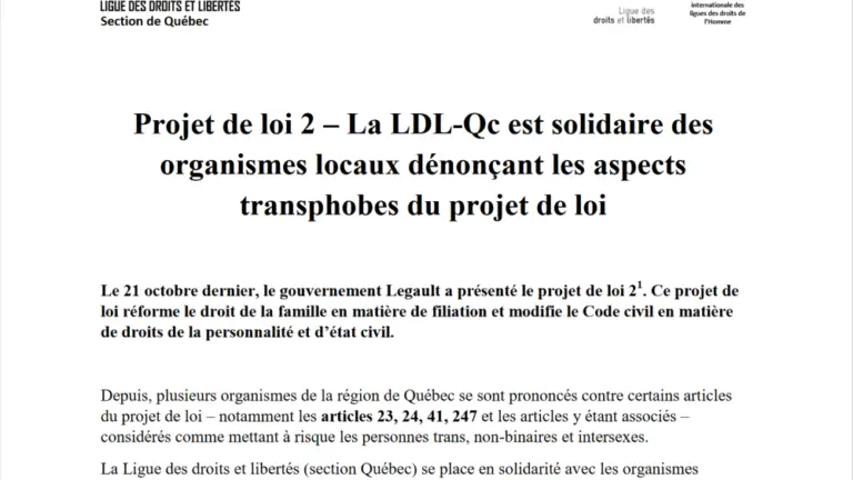 Le Projet de loi 2 : Comprendre les Nouvelles Réformes au Québec