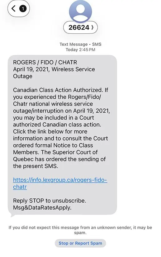 Rogers and Fido Face Class Action Lawsuit Following Outage image 1