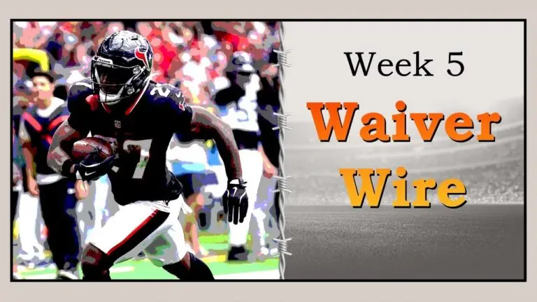 Top Waiver Wire Picks for Week 5 NFL Season image 1