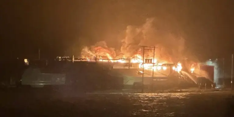 Fire Erupts at Fish Processing Plant in St. Marys image 1