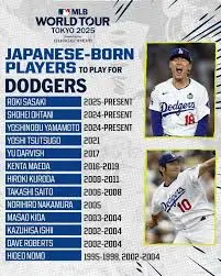 Current Japanese Players on the Los Angeles Dodgers image 1
