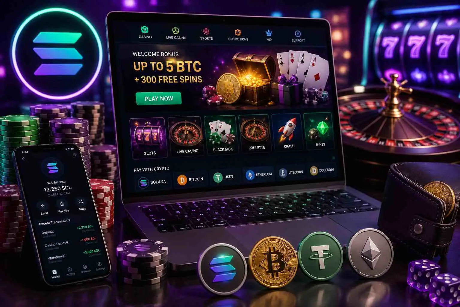 Best Solana Casino Sites in Canada for Crypto Play image 1
