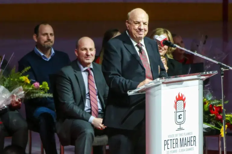 Calgary mourns Peter Maher, legendary voice of the Flames image 1