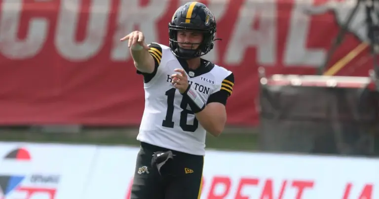 Hamilton Tiger-Cats name Harrison Frost starting quarterback for Week 10